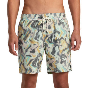 Shorts pour hommes de haute qualité, en tissu de toile imprimé numérique personnalisé, respirant, écologique, à la mode, avec taille élastique, fabriqués en usine, décontractés - Product Image 1