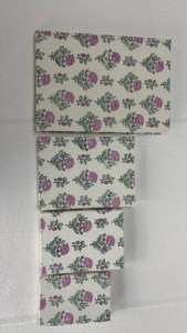 Carnet de notes écologique fait à la main avec couverture en tissu, reliure spirale, papier en coton imprimé à la main, pour écrire, dessiner, offrir en cadeau - Product Image 3