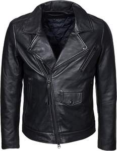 แจ็กเก็ตหนังกันลมสำหรับผู้ชายแจ็กเก็ตหนังแท้ขนาดพลัสไซส์มาใหม่ - Product Image 4