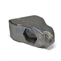 BAUSDE Soporte de Dientes para Trituradora Forestal, Repuestos de Recambio para Excavadora y Desbrozadora de Tocones, Compatible con Prinoth AHWI UPTS04