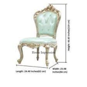 Événements décoratifs de haute qualité Art créatif moderne cadre en métal couleur argent avec chaise de mariage en tissu de velours bleu - Product Image 1