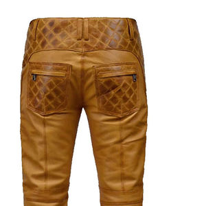 Pantalons en cuir décontractés légers de la meilleure qualité pour hommes avec logo personnalisé, couleur et taille - Prix de gros d'usine - Product Image 6