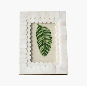 Cadre photo en bois massif et résine, cadre photo artisanal pour mariage, souvenir d'amour, décoration de table, décoration de la maison, au meilleur prix - Product Image 2