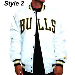 เสื้อแจ็คเก็ตบอมเบอร์ผู้ชายคุณภาพพรีเมียมสำหรับฤดูใบไม้ผลิ  แบบกันลม กันน้ำ ดีไซน์ทันสมัย สไตล์ Letterman  สำหรับทีม Varsity - Product Image 2