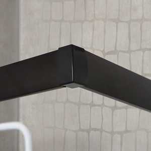CIELO 80X80X190 CM Matt <b>Black</b> <b>Shower</b> Enclosure Stylish and Sleek 80x80x190 cm <b>Shower</b> <b>Curtain</b> - Product Image 6