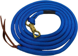 Training <b>Rope</b> Strong Everyday Use All Purpose Horse <b>Lead</b> <b>Rope</b> with Loop & Latigo Popper Smooth Yachting Braid - Product Image 5
