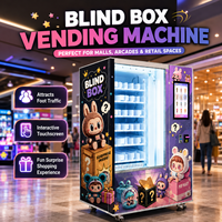 Distributeur automatique de boîtes-cadeaux à service libre 24h/24, écran tactile LED, graphismes personnalisés, fonction SDK, paiement multiple