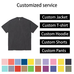 Impresión personalizada de los hombres 300Gsm 100% algodón de gran tamaño Boxy Fit O cuello Streetwear camiseta Dgt gráfico pesado 100% algodón O cuello camiseta - Product Image 4