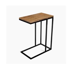 Table basse moderne en métal durable en forme de C au design unique Table d'appoint décorative pour le salon, le restaurant, la table à thé tendance - Product Image 5