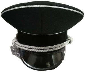 Nueva llegada 2024 OEM uniforme de oficial hecho a medida gorra con visera Gorra de oficial al por mayor y sombrero con parche de insignia con color personalizado - Product Image 1