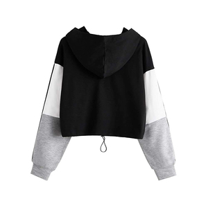 Casual Stylish Women's <b>Winter</b> Lined Crop <b>Top</b> Hoodie Soft Fleece Eco-Friendly Comfortable Design for Streetwear Fashion - Product Image 2