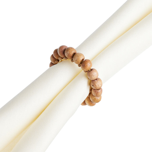 Wooden Beads Napkin Holder Set Handmade Rope Tassel Beads Napkin Ring for Party and Home Table Decoration items - Product Image 5