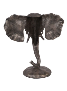 AK Brass Elephant Mouth Metal Tabletop Sculptures In Antique Finished Attractive Sculpture For Table <b>Decor</b> <b>Accents</b> - Product Image 3