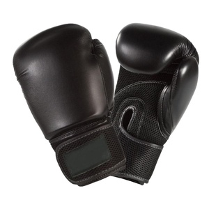 Vente en gros OEM 2025 Gants de boxe personnalisés de haute qualité Gants de combat en cuir noir à tout doigt Gants de boxe - Product Image 1