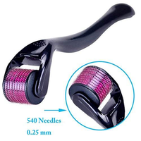 Professionnel Titane 540 Derma Roller Micro Aiguille Dermaroller pour Corps Visage Barbe & Cheveux Beauté & Produit De Soins Personnels
