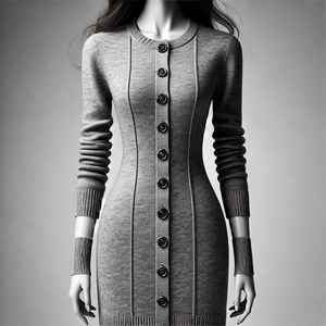 Pull en viscose et coton pour femme de haute qualité, col en V, anti-froissement, séchage rapide, respirant, motif de dessin animé, décontracté, toutes saisons - Product Image 2