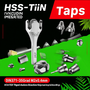 เครื่องต๊าปเกลียว HSS-TiN รุ่น DIN371-35Grad M2x0.4 มม. คุณภาพสูง ผลิตจากเหล็กกล้าไร้สนิม - Product Image 3