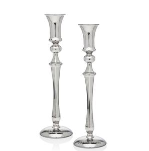 Bougeoir conique en aluminium Design à la mode plaqué argent fait à la main pour la maison et noël décor de table bougie conique - Product Image 1