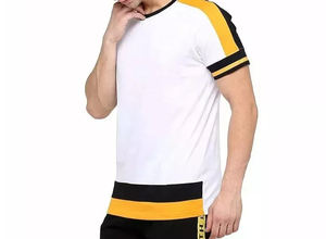 เสื้อยืดสำหรับผู้ชายทำจากผ้าปากีสถานผ้าฝ้าย100% สำหรับผู้ชายเสื้อยืดปรับแต่งสีธรรมดาทรงพอดีตัวปกติ - Product Image 2