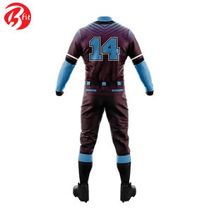 ชุดเบสบอลสำหรับผู้ชายดีไซน์ที่แตกต่างกันชุดเบสบอลพิมพ์ชื่อโลโก้ชื่อทีมพิมพ์ซับลิเมต - Product Image 5