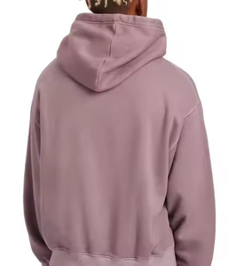 Vente en gros de sweat à capuche personnalisé pour hommes, couleur unie, broderie, coupe ample, sweat à capuche avec cordon de serrage, mode décontractée, nouvelle tendance - Product Image 2
