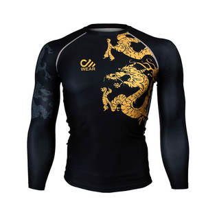 Manufacturer Wholesale Custom Design MMA Rash Guard Sublimation <b>Dragon</b> Style for Men Women GYM Rash Guard - Product Image 6