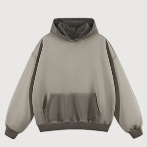 Unisex High Quality Oversized Acid Wash Fleece <b>Pullover</b> Hoodie Pocket Vintage Heavyweight 100% Cotton Breathable Winter Custom - Product Image 6