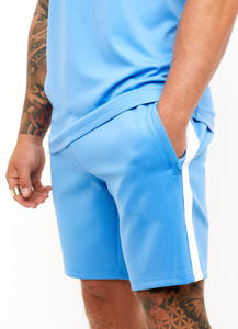 Haute qualité personnalisé hommes été mode tenue ensemble respirant 100% coton T-Shirt Sport Shorts haute rue Style en gros - Product Image 5