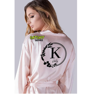 2023 Logo personnalisé soie broderie personnalisée Robe Satin femmes mariage mariée et demoiselle d'honneur Robeshot - Product Image 6