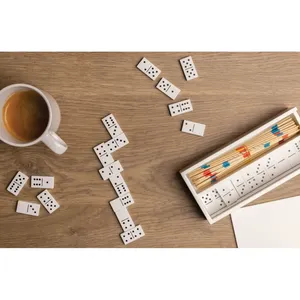 Deluxe Mikado <b>Dominoes</b> <b>Set</b> Sustainable <b>and</b> Elegant Merchandising Game - Product Image 2