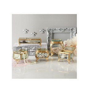 Meilleure vente de boîte à bijoux en laiton et verre de conception personnalisée forme unique pour l'exportation en gros - Product Image 2