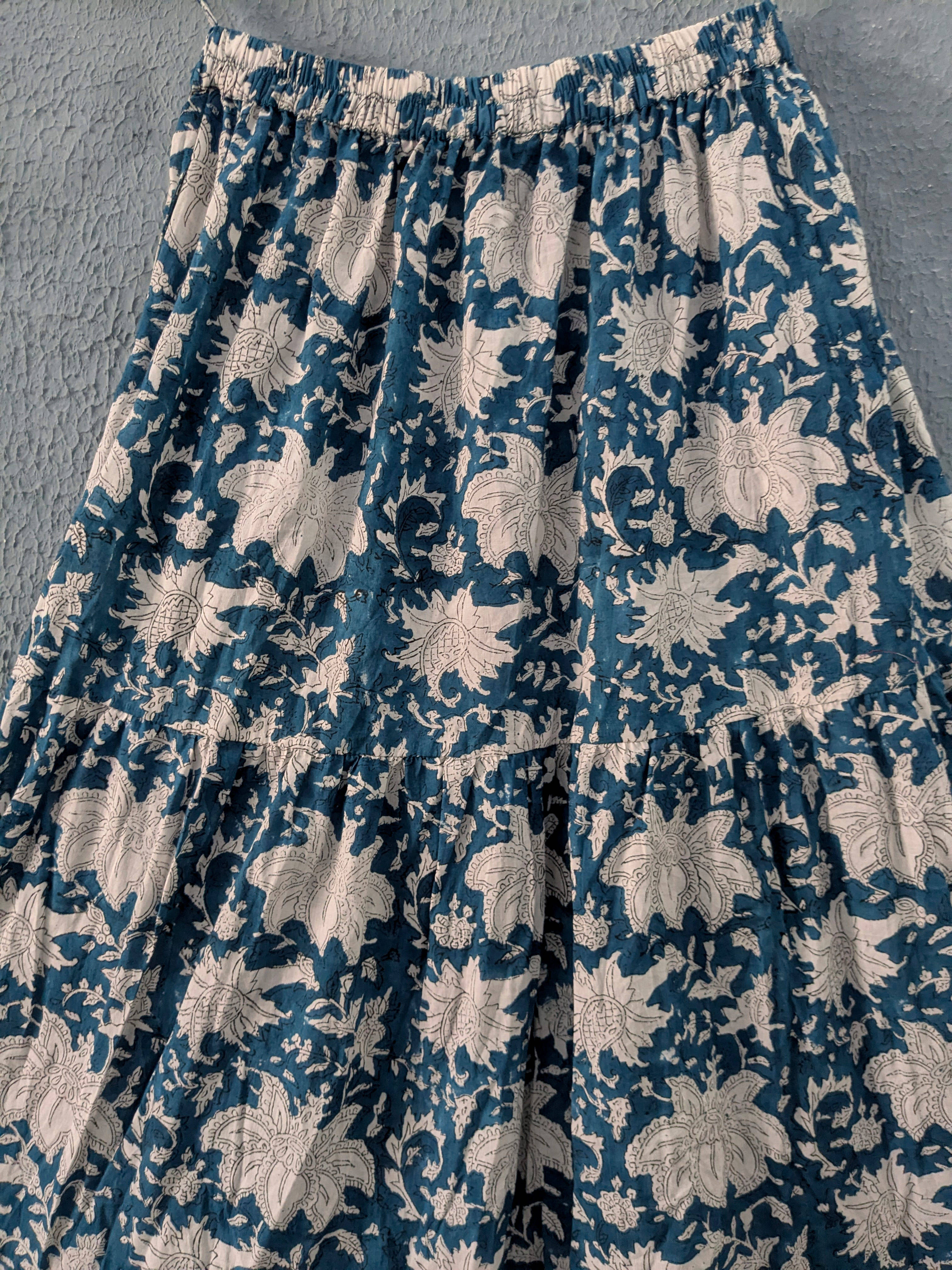 Blue floral print
