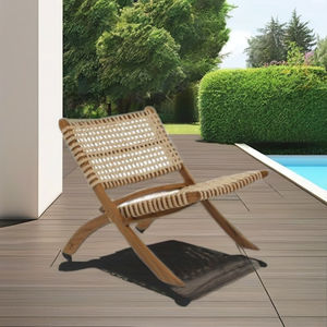 Tumbona Xavir de Ratán, Muebles de Exterior Cómodos para Uso en Villas, Hoteles y Apartamentos con Diseño Asiático Moderno - Product Image 2