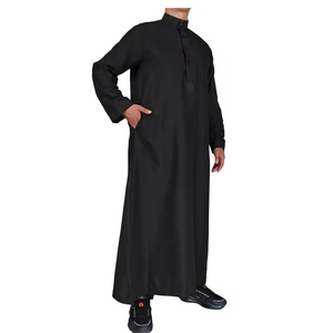 Ropa Musulmana Tradicional, Thobe para Hombre, Thobes Hechos a Medida al por Mayor, Diseño Moderno y Sencillo, Jubbah para Hombre - Product Image 4