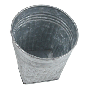 Maceta martillada de Metal galvanizado de alta calidad para Decoración de mesa Maceta para el hogar y el jardín Precio al por mayor - Product Image 1