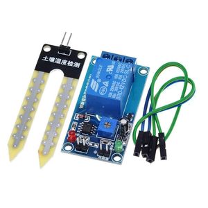 Módulo de Relé con Sensor de Humedad del Suelo de 12V, Controlador de Riego Automático Ajustable - Product Image 1