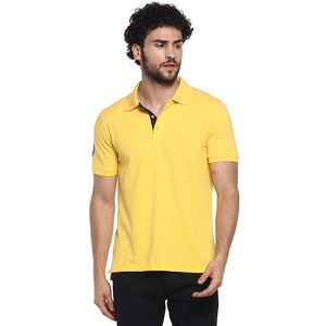 Polos de hombre transpirables color sólido logotipo personalizable nuevo diseño éxito de ventas ropa informal Polo de hombre - Product Image 1