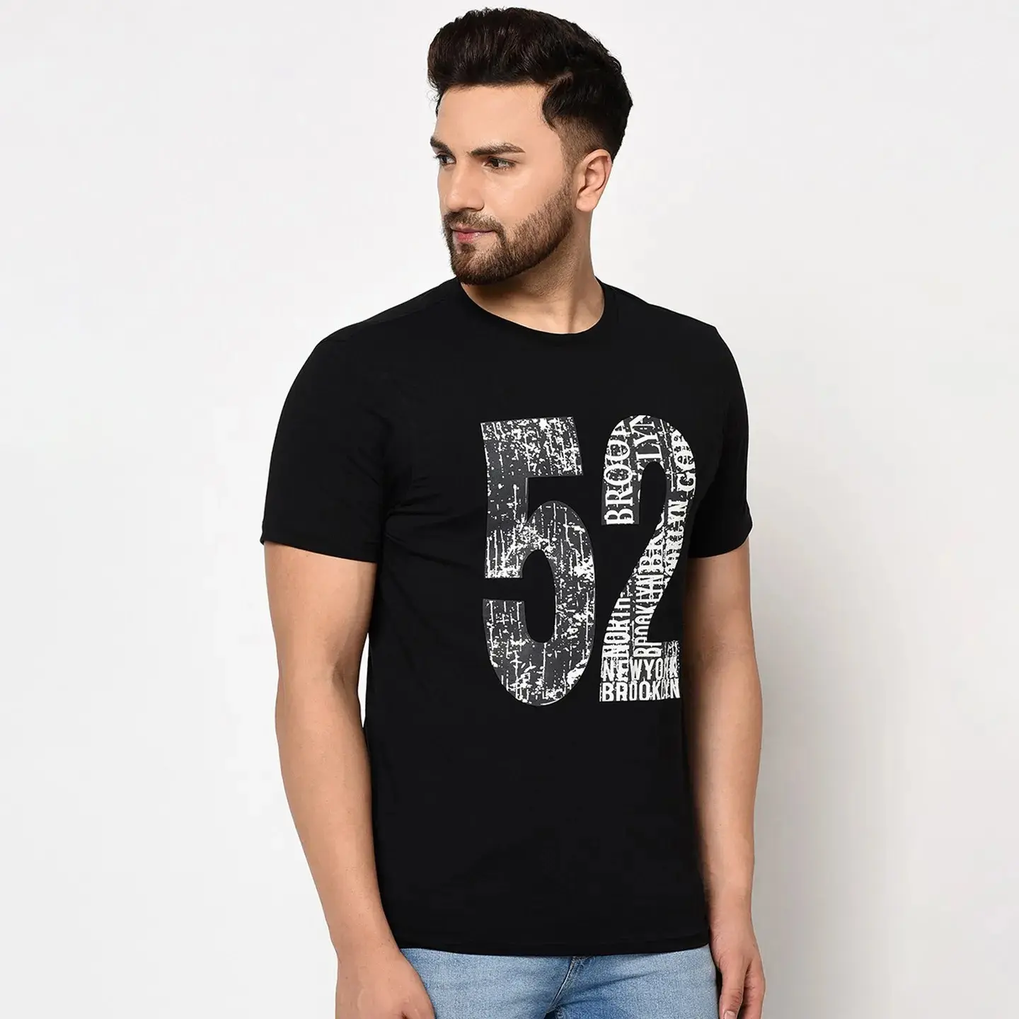 Prezzo a buon mercato uomo semplice tinta unita traspirante Casual o-collo magliette Fitness T Shirt uomo