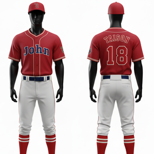 Uniforme de baseball pour hommes en polyester respirant de qualité supérieure, jersey bleu et jaune à rayures fines, pantalon blanc, logo personnalisé en twill. - Product Image 5