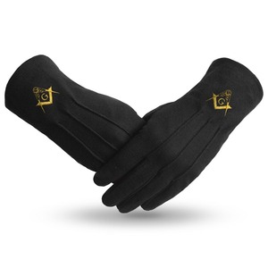Guantes Masónicos Personalizados de Algodón 100% al por Mayor, Precio Razonable, Guantes Masónicos para Invierno - Product Image 1