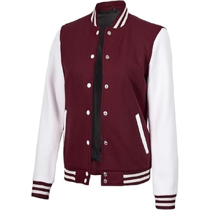 <b>Men</b> maroon varsity <b>jacket</b> <b>white</b> sleeve letterman <b>jacket</b> maroon baseball bomber classic collegiate <b>jacket</b> - Product Image 3