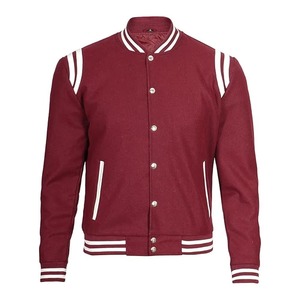 Chaqueta universitaria de lana para hombre de alta calidad, chaqueta de invierno de cuero Bomber de béisbol largo de estilo fresco para hombre - Product Image 1