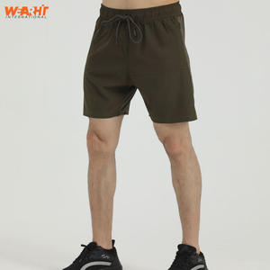 Verano nuevo poliéster secado rápido hombres baloncesto entrenamiento deportes malla suelta Jogging pantalones cortos Material de algodón sólido para exteriores - Product Image 1