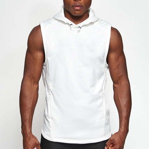 Hommes sans manches à capuche Gym débardeurs confortable tissu à séchage rapide respirant Polyester coton entraînements vêtements pour hommes à capuche 2025 - Product Image 1