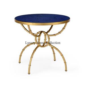 Table de centre de fantaisie de couleur grise et or de forme ronde grande taille conception attrayante maison hôtel et villa fourniture de meubles de luxe - Product Image 4