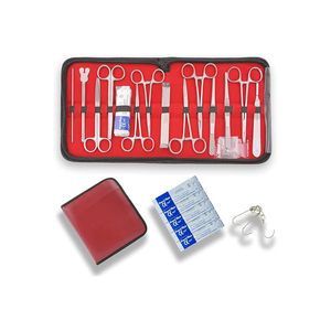 Ensemble d'instruments de chirurgie mineure de base Ciseaux en acier inoxydable Pinces Porte-aiguilles Kit chirurgical manuel Metal Med Corporation - Product Image 6