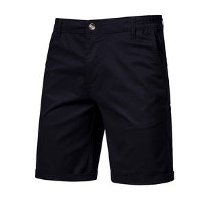 Pantalones de algodón para Hombre Celana Seluar Pendek Cargo Shorts OEM logotipo personalizado 100% algodón sarga Bermudas Chino pantalones cortos ajuste relajado - Product Image 3