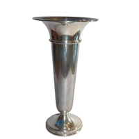 Vase trompette en argent sterling de style George V antique, vase à fleurs décoratif classique, vase trompette pour la décoration de la maison, cadeau, meilleur prix
