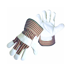 Guantes de trabajo de cuero de vaca de seguridad de palma completa OEM nuevos guantes de protección de manos industriales al por mayor - Product Image 6