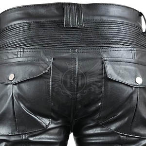 Pantalons en cuir de moto de qualité supérieure, dernier design, vente en gros, personnalisez votre propre logo, pantalons en cuir de moto - Product Image 4